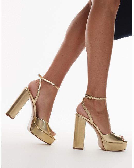 Mango Black Classic Platform Heels
