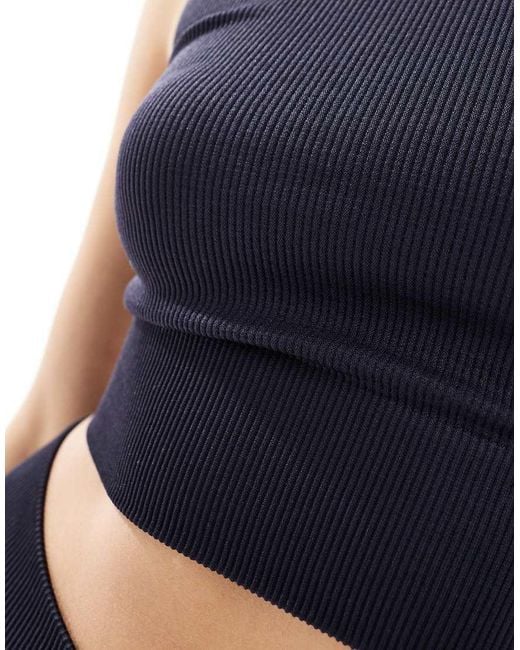ONLY Blue Seamless Top Co-ord