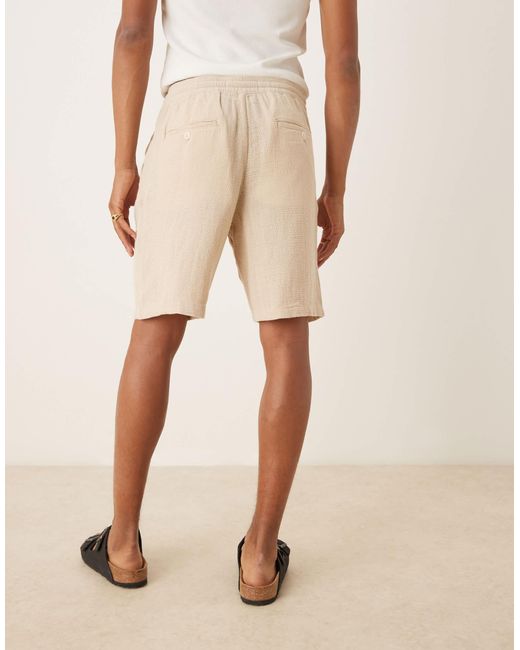Short texturé d'ensemble - crème SELECTED pour homme en coloris Natural