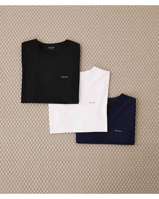 Paul Smith Multicolor Logo 3 Pack T Shirt for men
