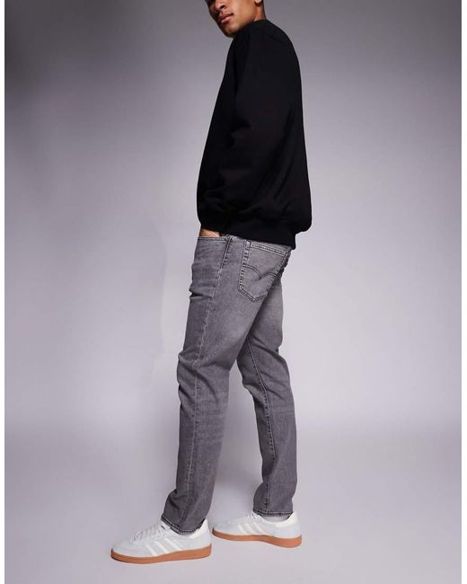 Levi's Gray 502 Tapered Jeans for men