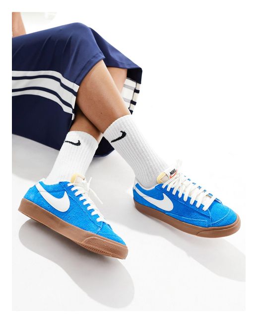 Nike Blue Blazer Low Vintage Sneakers