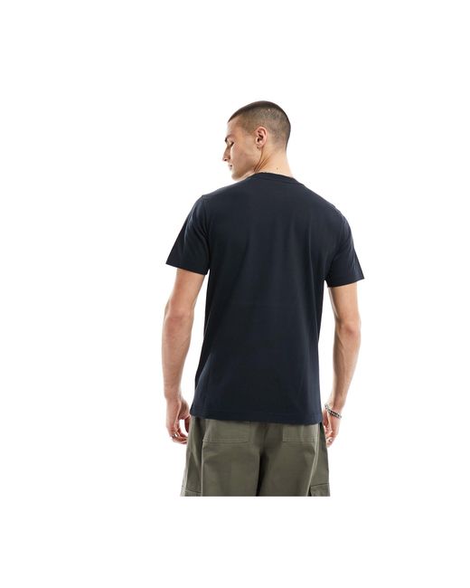 T-shirt à inscription logo Gant pour homme en coloris Blue