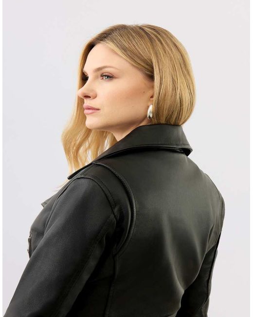 Bolongaro Trevor Black Real Leather Sarah Biker