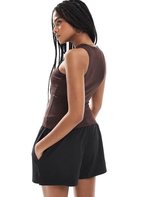 agon® Brown Classic Vest Top