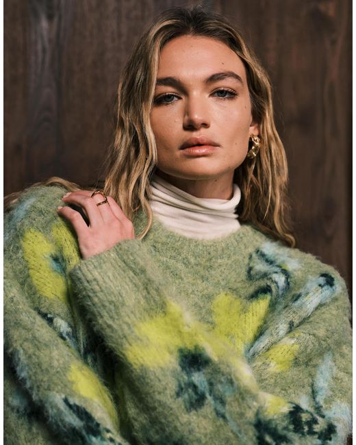 ASOS Green – aufgerauter pullover
