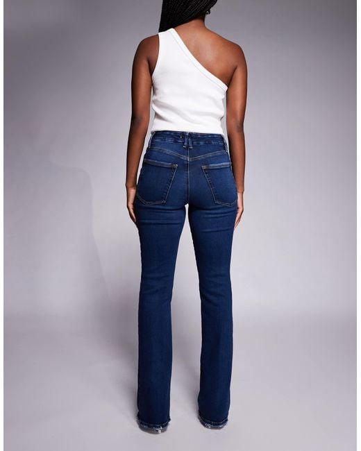 GOOD AMERICAN Blue Soft Tech Good Classic Bootcut Jeans