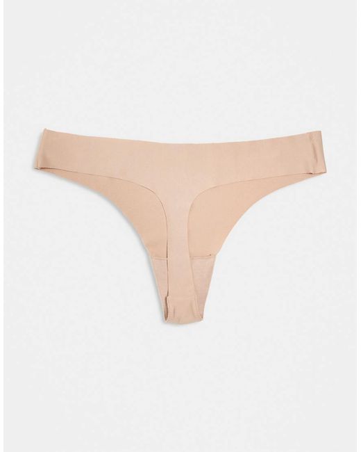 ASOS Natural 3 Pack No Vpl Thong