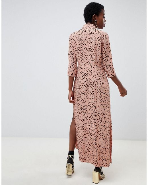 river island pink maxi dress