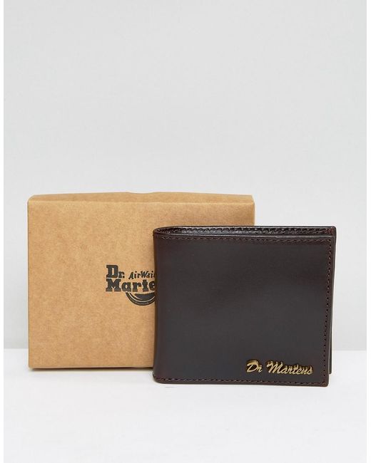Dr. Martens Brown Leather Bilford Wallet for men