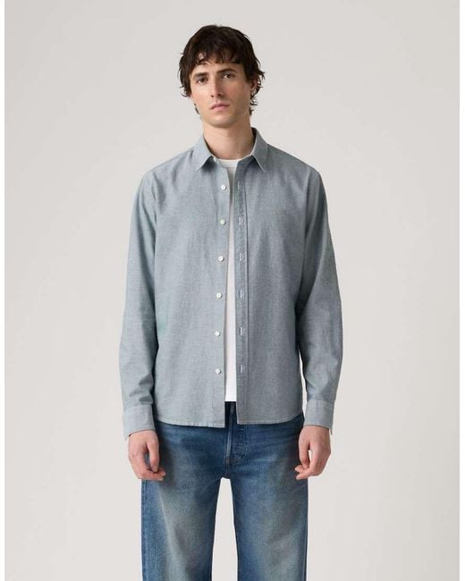 Levi's Blue Battery Housemark Standard Shirt for men