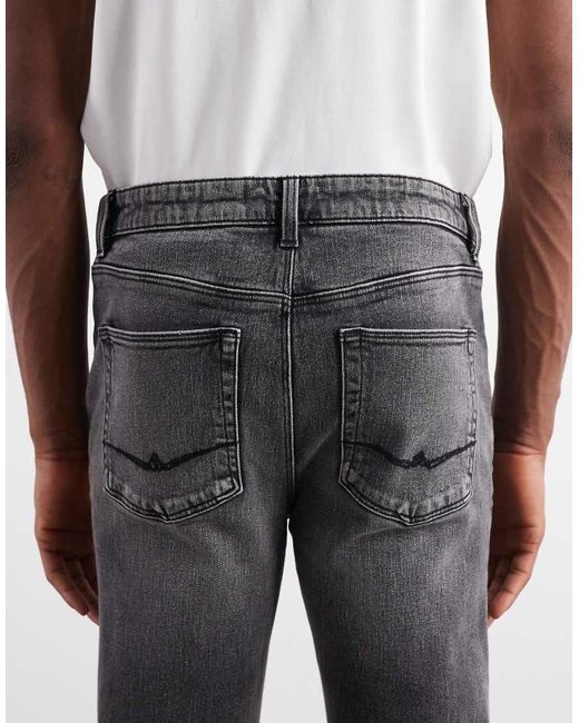 Jeans Skinny Délavé di ASOS in Natural da Uomo
