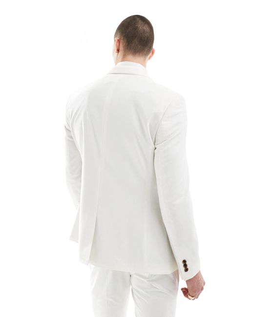 ASOS White Skinny Suit Jacket for men