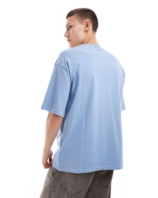 PUMA – classics – oversize-t-shirt in Blue für Herren