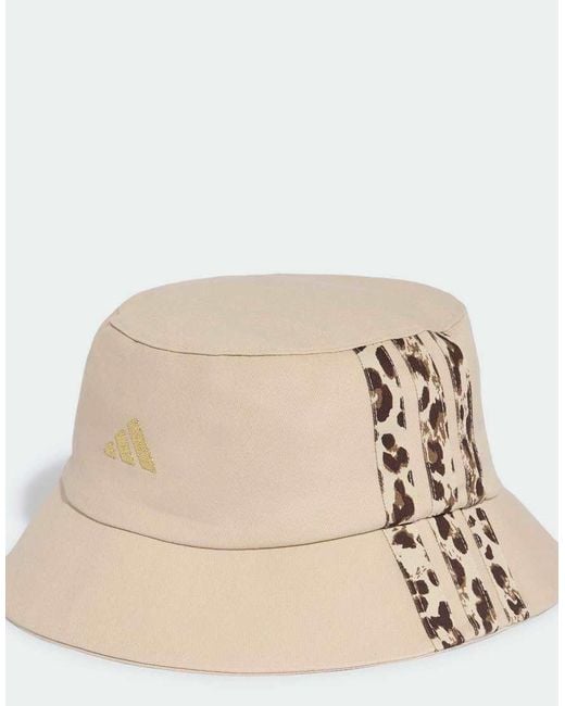 Adidas Originals Natural Leo Graphic Bucket Hat