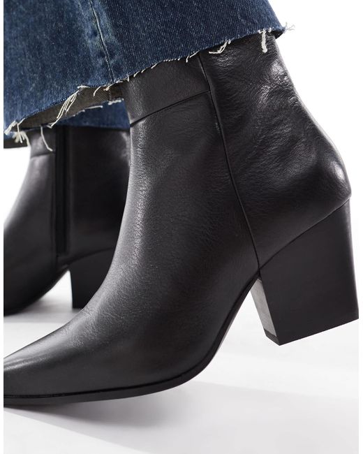 ALDO Blue – shanah – stiefeletten aus em leder mit blockabsatz