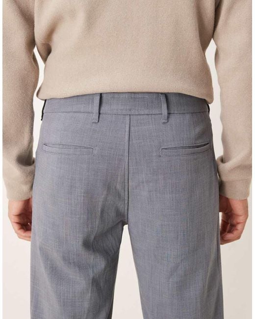 Abercrombie & Fitch Gray Relaxed Straight Leg Trousers for men