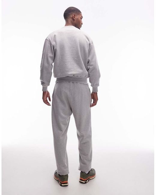 No Problemo Gray Logo Cotton Joggers for men