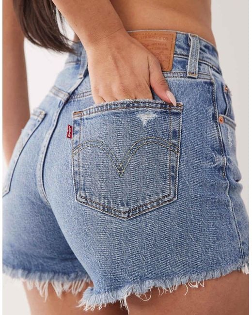 Levi's Blue 501 Hourglass Denim Shorts