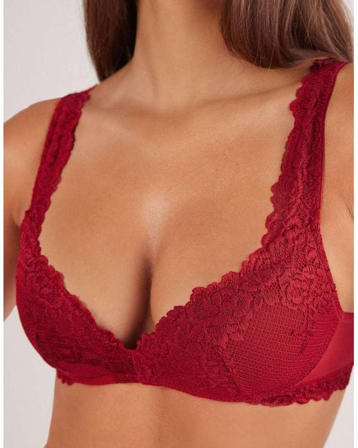 Intimissimi Red Pretty Flowers Gioia Super Push-Up Bra