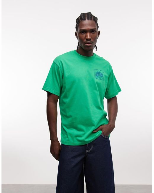 Vans Green Bright Day Back Print T-shirt for men