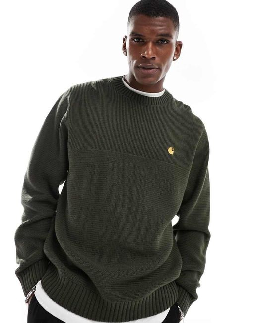 Carhartt Green Print Jumper for men