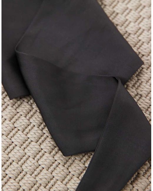 ASOS Brown Triangle Satin Neck Scarf for men