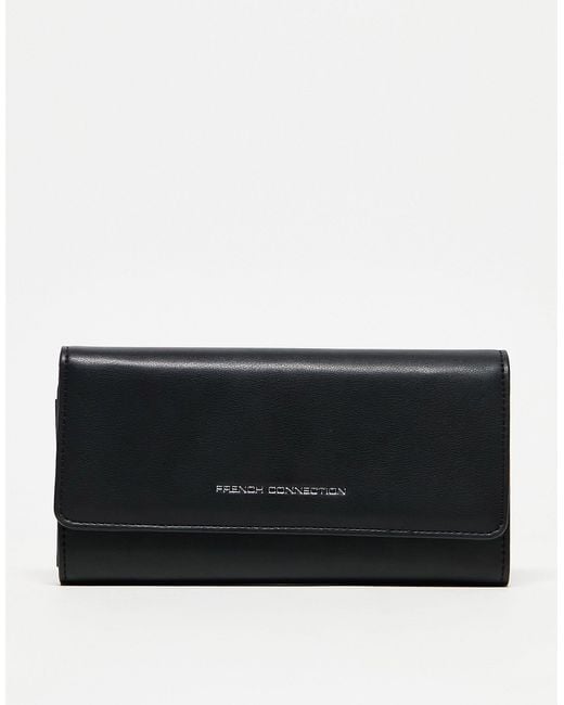 French Connection Black Classic Fold Purse
