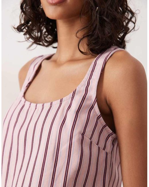 ASOS Pink Denim Swing Top