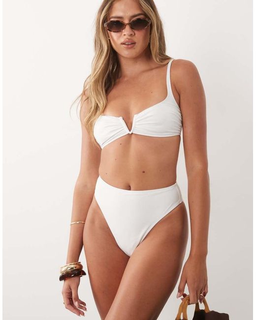 ASOS Brown Maya V Wire Bikini Top