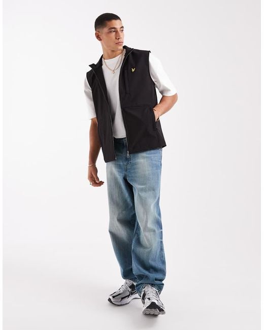 Lyle & Scott Black Light Jackets Softshell Gilet for men