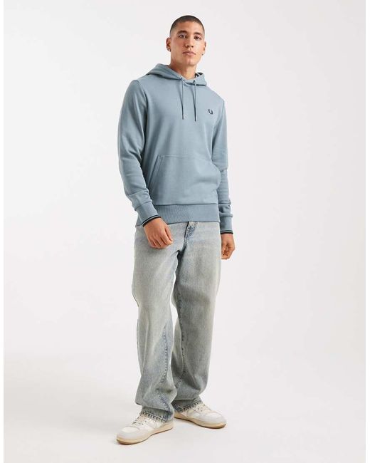 Fred Perry Blue Tipped Hoodie for men