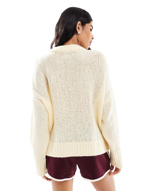 ASOS White – oversize-pullover