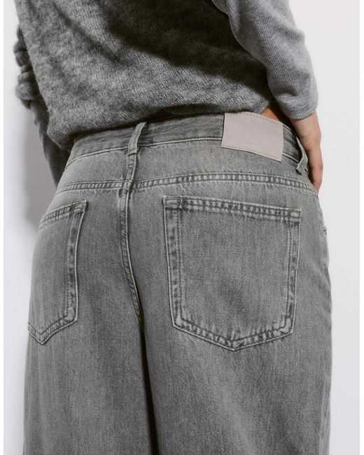 Jean ample oversize Pull&Bear en coloris White