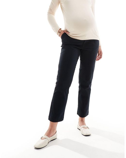 ASOS Blue Asos Design Maternity Chino Trouser