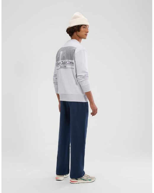 Ellesse White Club Di Corsa Long Sleeve Graphic Sweatshirt