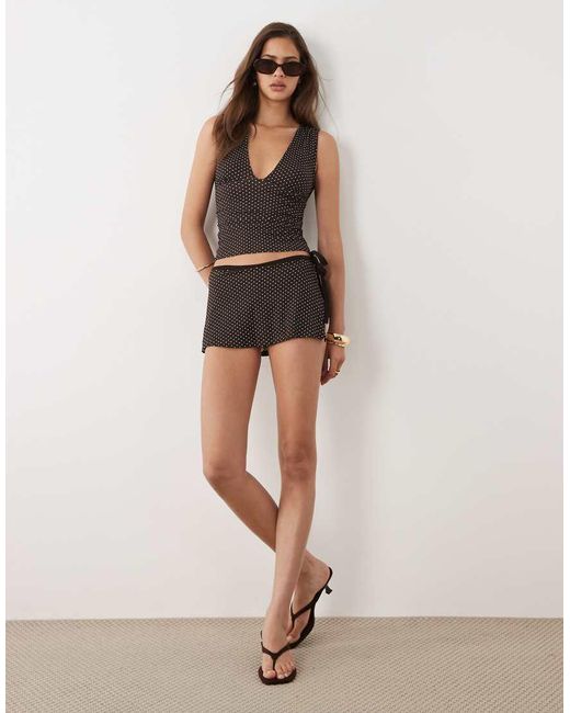 Motel Black Luel Wrap Skort