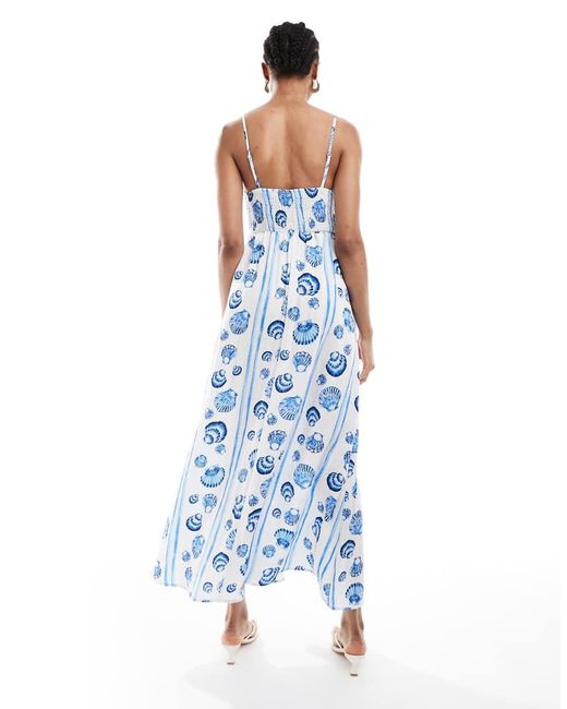 Vero Moda Blue Cami Midi Dress