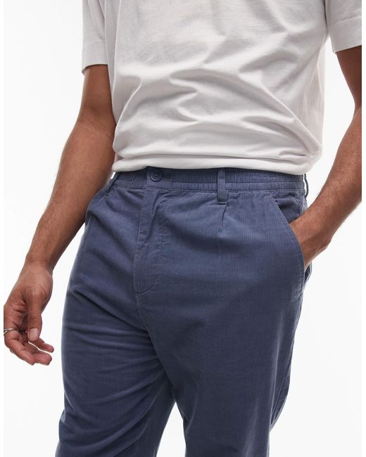 Tommy Hilfiger Blue Isaac Cord Trousers for men