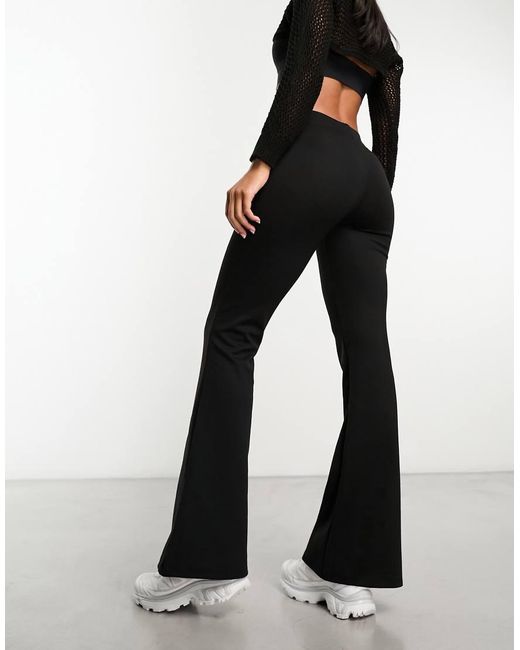 Pantalones De Campana Negros De Talle Alto De ONLY de color Black