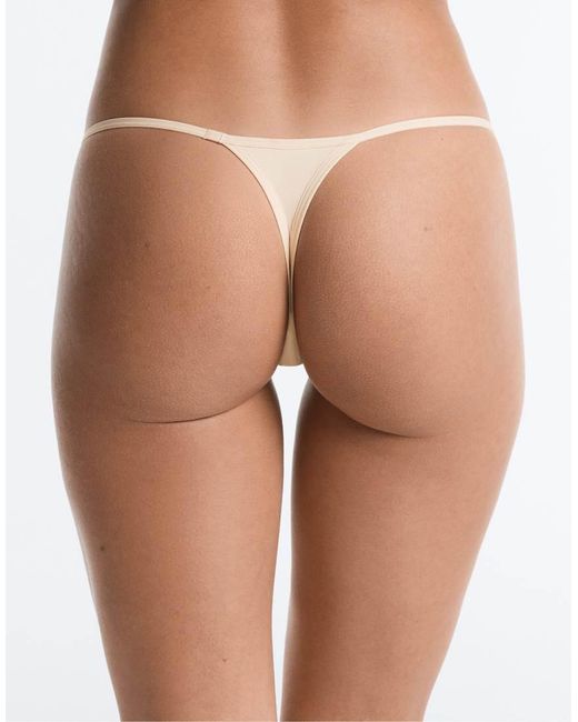 Oysho Black 5 Polyamide Blend Thongs