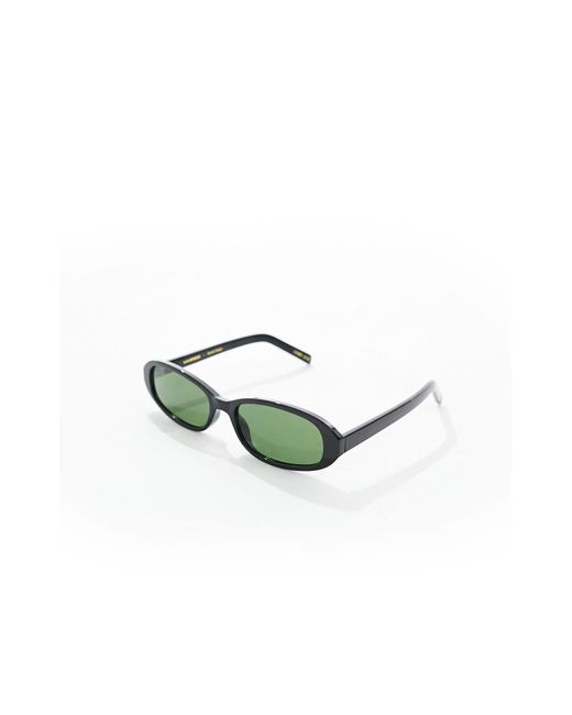 A.Kjærbede Green Macy Narrow Sunglasses