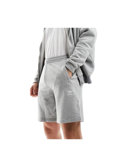 Pantalones cortos es trefoil essentials Adidas Originals de hombre de color White