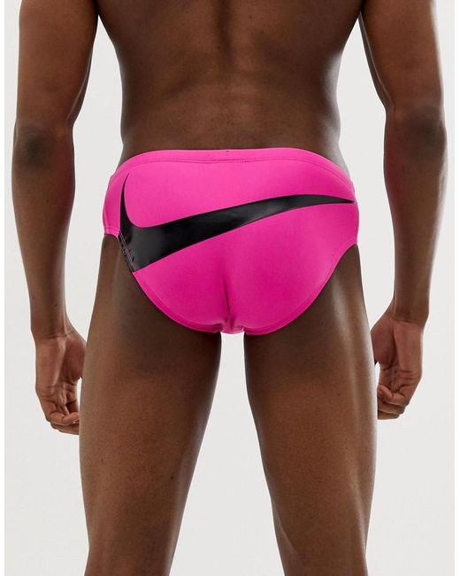 Nike Exclusive Big Swoosh Trunks in Pink for Men Lyst Australia