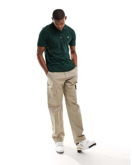 Lyle & Scott Green Lyle & Scott Plain Polo Shirt for men