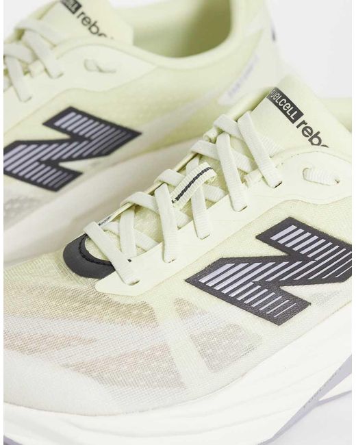 New Balance White Fuelcell Rebel V5 Running Trainers for men