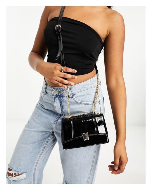 ALDO Crotorua Chain Strap Crossbody Bag in Black Lyst