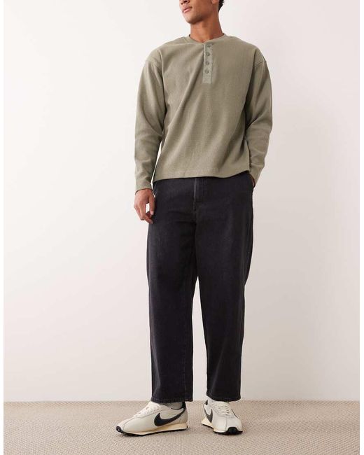 Jack & Jones Black Dan Barrel Jeans for men