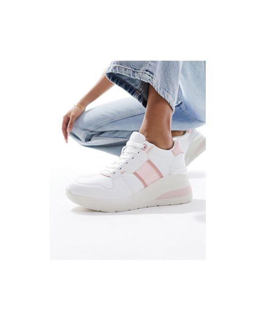 Abnerry - sneakers bianche e rosa con zeppa di ALDO in Blue