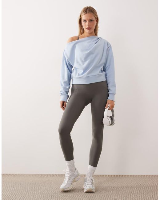 Gina Tricot Blue One Shoulder Sweater